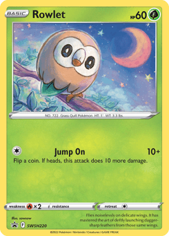 Rowlet SWSH Black Star Promos card