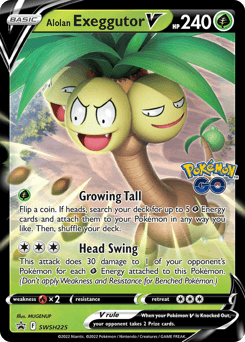 Alolan Exeggutor V SWSH Black Star Promos card