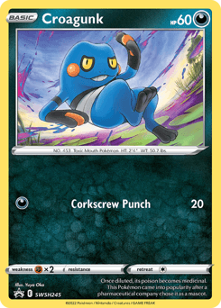 Croagunk SWSH Black Star Promos card