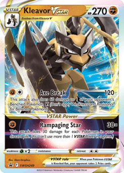 2019 SWSH Black Star Promos Kleavor VSTAR #SWSH249