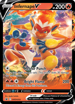 2019 SWSH Black Star Promos Infernape V #SWSH252
