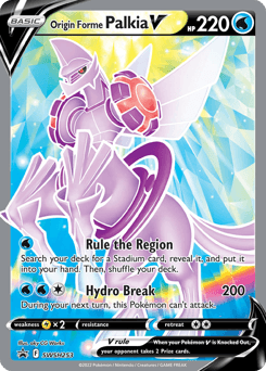 Origin Forme Palkia V SWSH Black Star Promos card