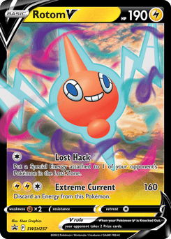 Rotom V SWSH Black Star Promos card