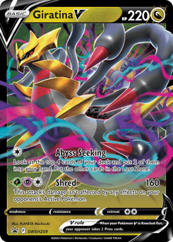 Giratina V SWSH Black Star Promos card