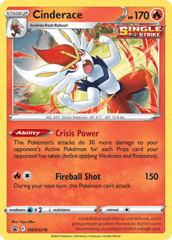 Cinderace SWSH Black Star Promos card