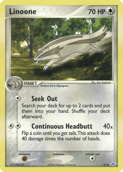 Linoone EX Trainer Kit Latios card