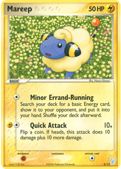 Mareep EX Trainer Kit 2 Minun card