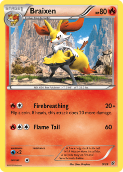 Braixen Kalos Starter Set card