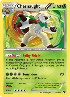 Chesnaught XY card