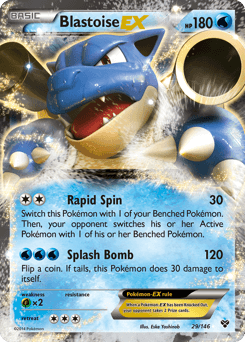 Blastoise ex XY card
