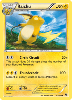 2014 XY Raichu #43