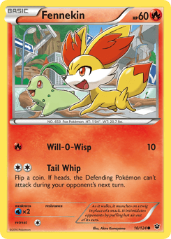 2016 Fates Collide Fennekin #10