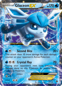 2016 Fates Collide Glaceon-EX #20