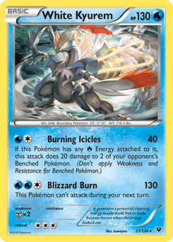 White Kyurem Fates Collide card