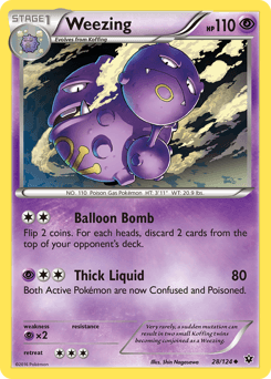 2016 Fates Collide Weezing #28