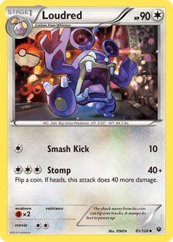 2016 Fates Collide Loudred #81