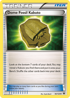 2016 Fates Collide Dome Fossil Kabuto #96