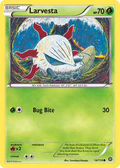 Larvesta Steam Siege card