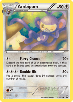 Ambipom Steam Siege card