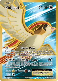 Pidgeot ex Evolutions card