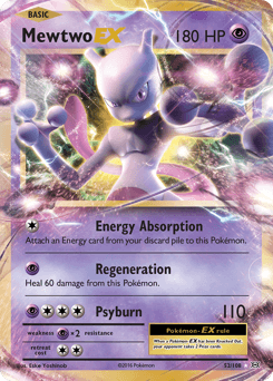 2016 Evolutions Mewtwo-EX #52