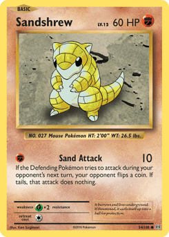 2016 Evolutions Sandshrew #54