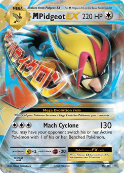 2016 Evolutions M Pidgeot-EX #65