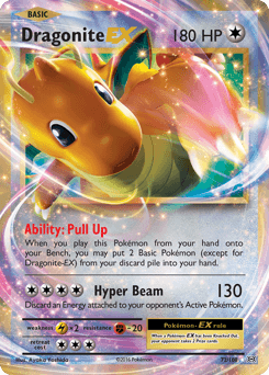 2016 Evolutions Dragonite-EX #72