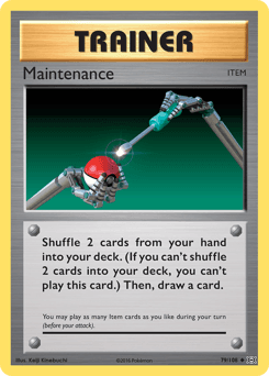 Maintenance Evolutions card