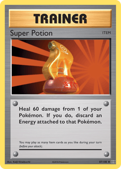 Super Potion Evolutions card