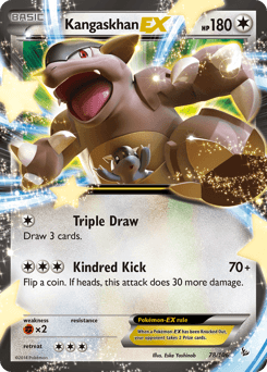 Kangaskhan-EX Flashfire card