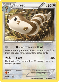 Furret Flashfire card