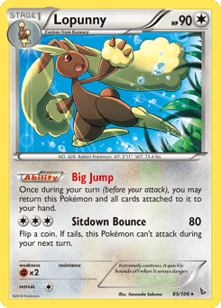 Lopunny Flashfire card