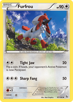 Furfrou Flashfire card