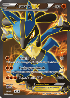 Lucario-EX Furious Fists card