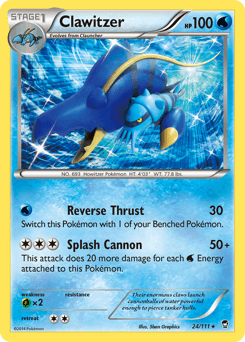 Clawitzer Furious Fists card