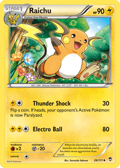 2014 Furious Fists Raichu #28