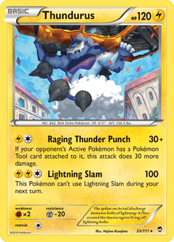 Thundurus Furious Fists card