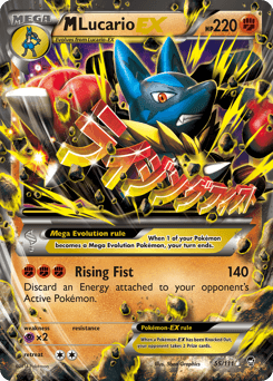 M Lucario-EX Furious Fists card