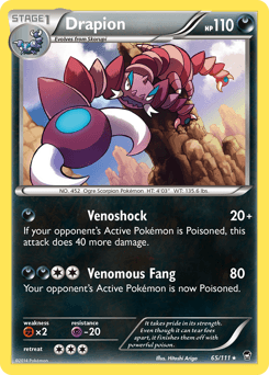 Drapion Furious Fists card