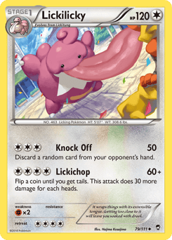 Lickilicky Furious Fists card
