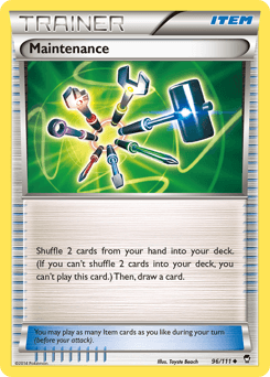 Maintenance Furious Fists card
