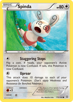 Spinda Primal Clash card