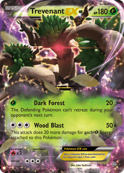 2015 Primal Clash Trevenant-EX #19