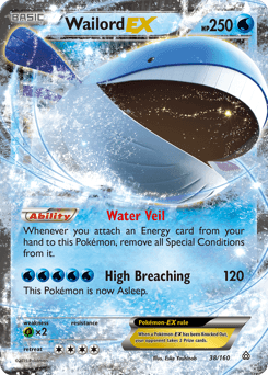Wailord ex Primal Clash card