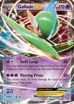 Gallade-EX Roaring Skies card