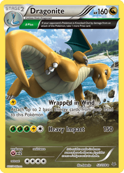 Dragonite Roaring Skies card