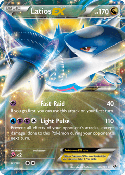 2015 Roaring Skies Latios-EX #58