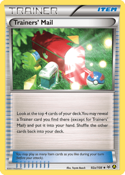 Trainers' Mail Roaring Skies card