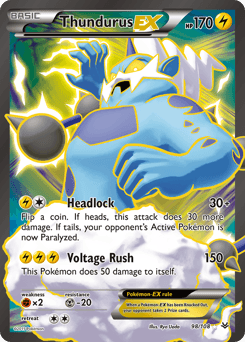 Thundurus-EX Roaring Skies card